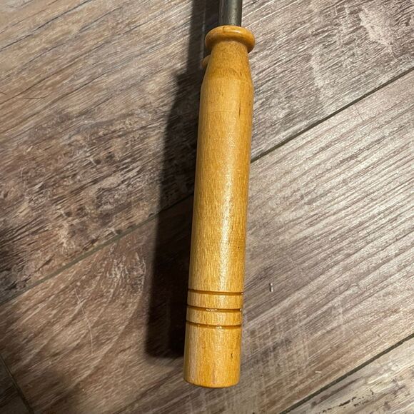 Vtg Vitantonio No.5 Cast Iron Pizzelle Cookie Iron Wooden Handle Willoughby Ohio - Picture 5 of 8